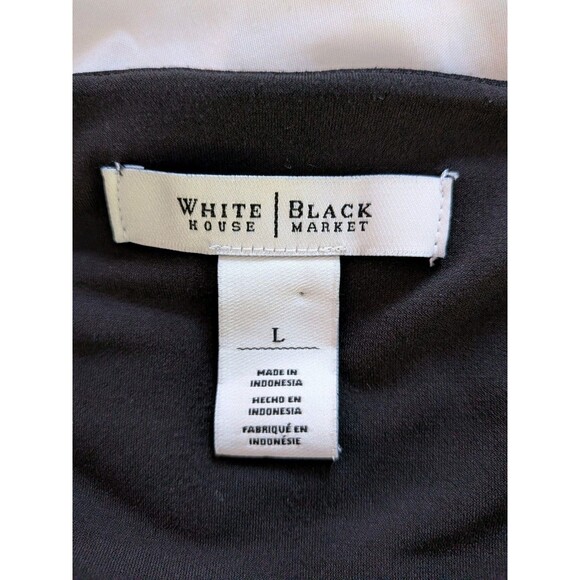 WHBM Tunic Top Womens L Stretch Long Blouse/Mini Dress Multicolor Stripe Classic - Picture 3 of 11